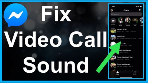 messenger video call sound problem