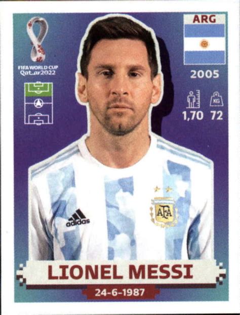 messi 2022 world cup sticker