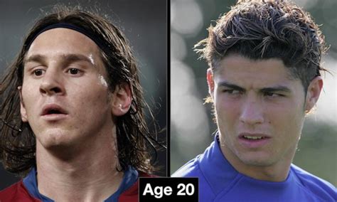 messi age 20 vs ronaldo