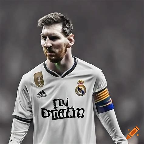 messi in real madrid jersey