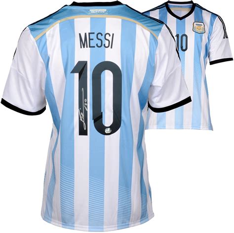 messi signed argentina jersey