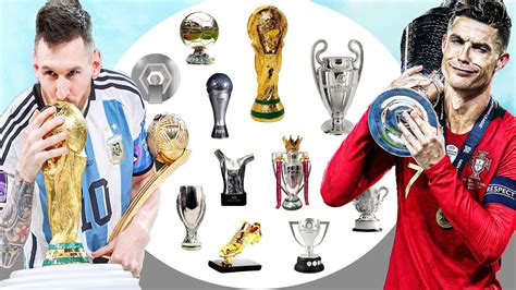 messi vs ronaldo trophy collection