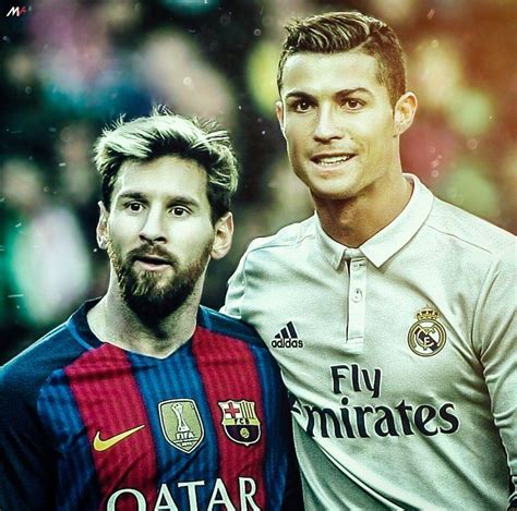 messi with ronaldo wallpaper