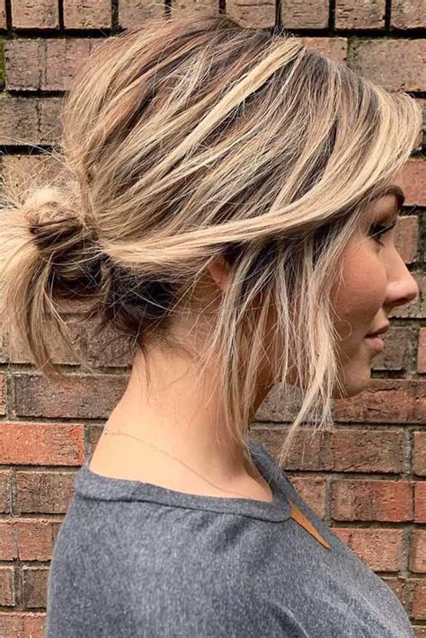 Free Messy Bun For Short Hair Trend This Years