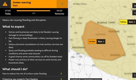 met office amber weather warning