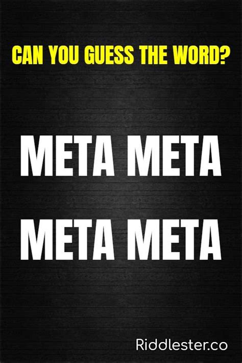 meta meta meta meta brain teaser