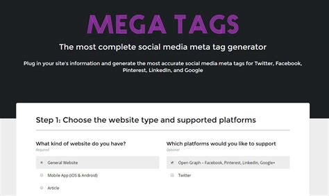 meta tag generator for website