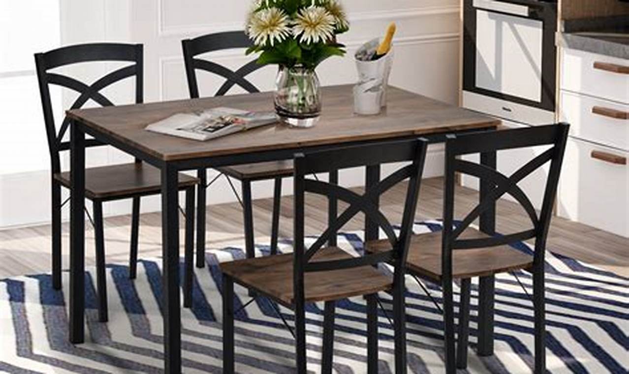 Metal Kitchen Table and Chair Sets: The Perfect Way to Upgrade Your Dining Space