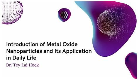4. The multifunctionalities of metal oxide nanoparticle