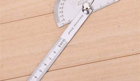 Metal Protractor Angle Finder Stainless Steel 180 Degree Arm