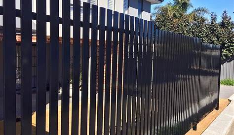 Metal Vertical Slat Fence Blade Fencing & Driveway Gates Melbourne