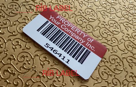 metal barcode asset tags