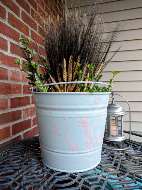Metal Bucket Decor