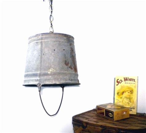 Metal Bucket Lamp Shade