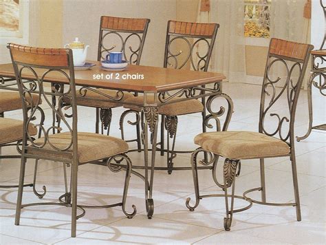 Metal Chairs Dining Set