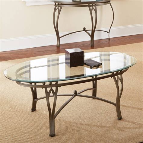 Metal Coffee Table Oval