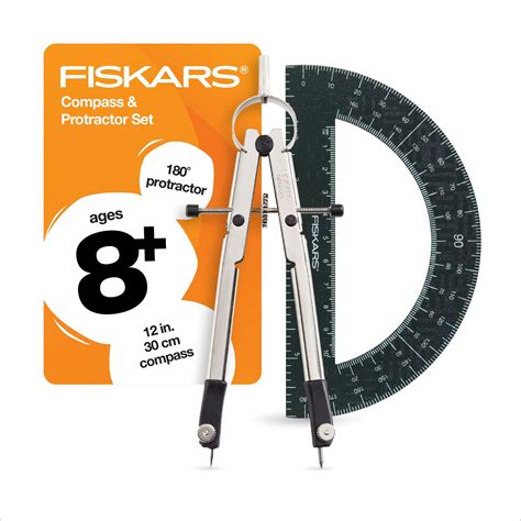 Metal Compass Protractor Fiskars