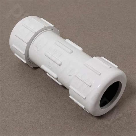 Metal Compression Fitting On Pvc Pipe