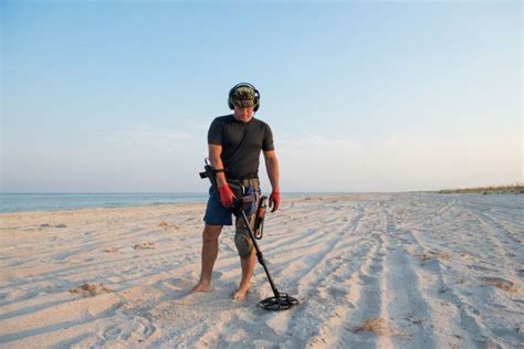 Metal Detector On Beach