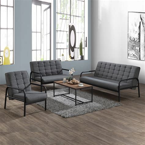 Metal Frame Sofa Set