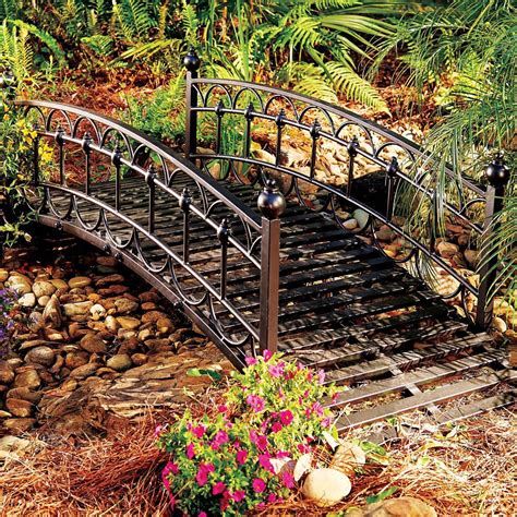 metal garden bridge