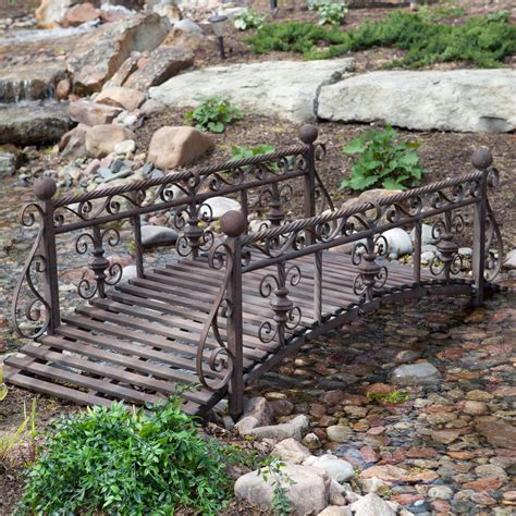 metal garden bridge