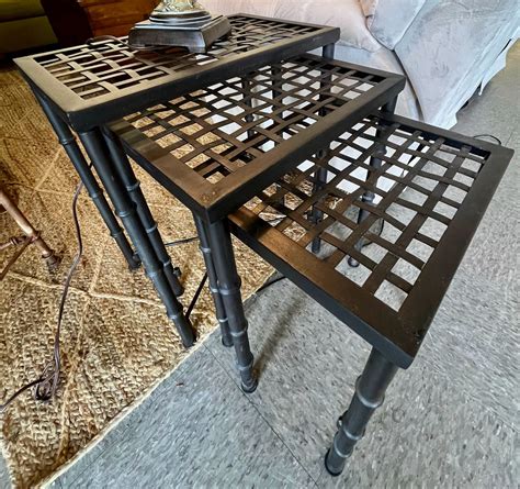 Metal Nesting Tables Set Of 3