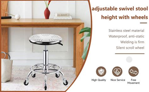 Metal Stool On Wheels