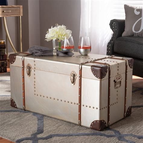 Metal Trunk For Coffee Table