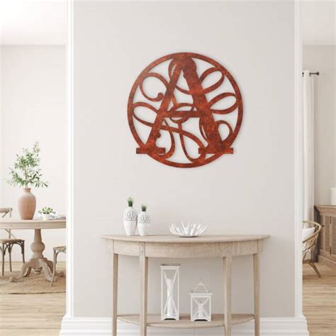 Metal Wall Art With Initials