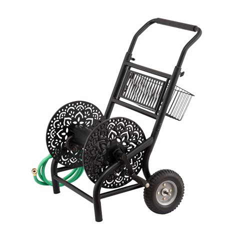metal water hose reel cart