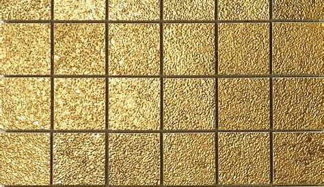 Metallic Gold Backed Glass Penny Round Tile PD0090