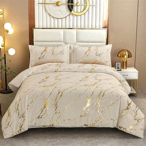 Metallic Gold Bedding Set