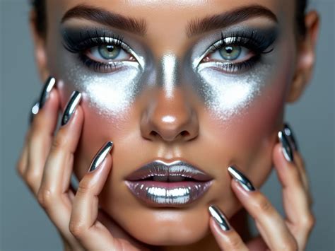 Metallic makeup