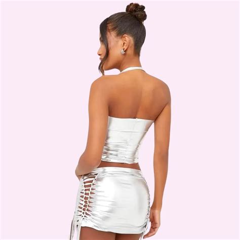 Metallic Two Piece Set