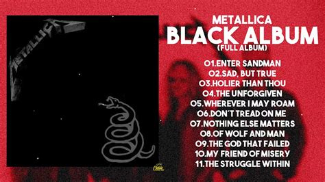 metallica black album tracklist