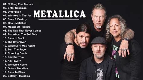 metallica greatest hits list