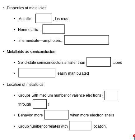 Metalloids And Amphoteric