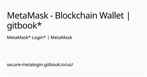 metamask login gitbook examples