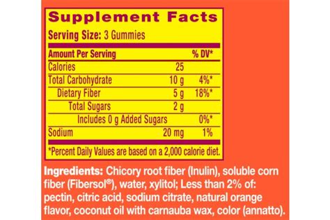 metamucil fiber gummies ingredients