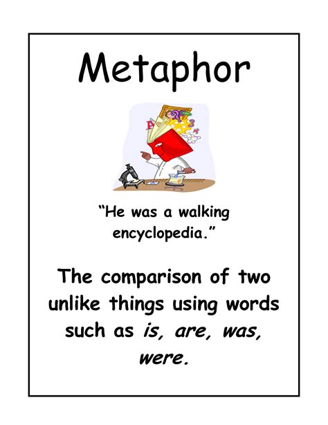 metaphor definition literature terms