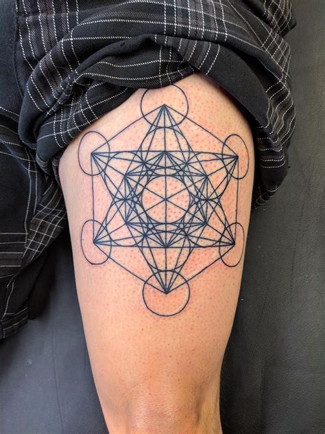 Controversial Metatron&#039;s Cube Tattoo Design References