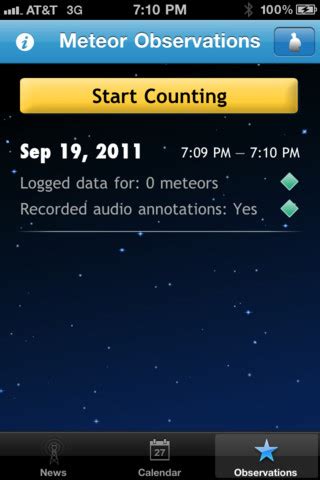 Meteor Shower Apps