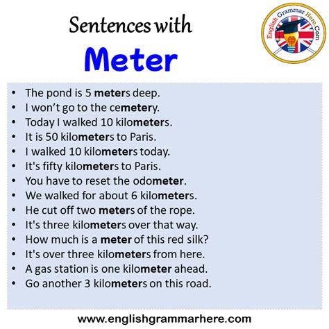 Meter Examples Words