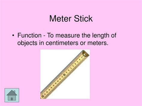 Meter Stick And Its Function
