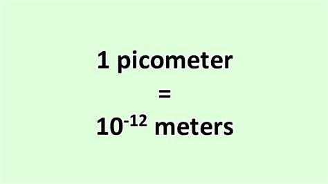 meter to picometer