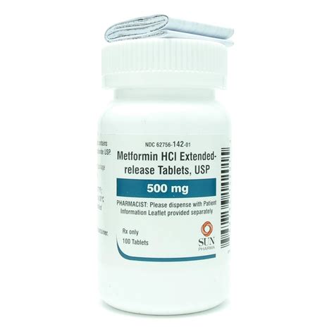 metformin hcl er 500 mg tablet image
