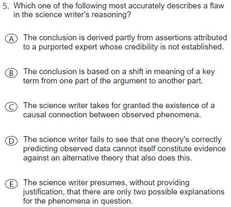 method of reasoning lsat practice questions