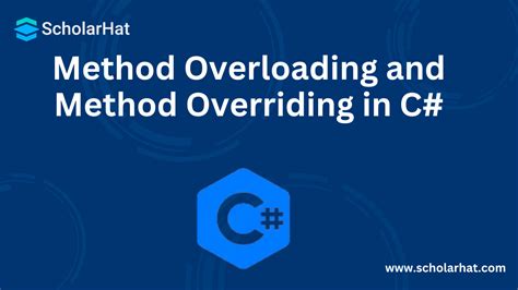 method overloading and method overriding in c# w3schools