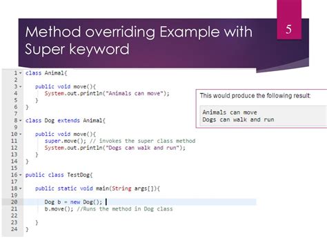 method overriding in java example with super keyword